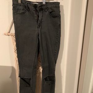 Black high rise jeans from pac sun